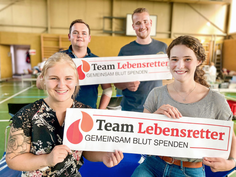 Vor der Ernte ging‘s zum Blutspenden