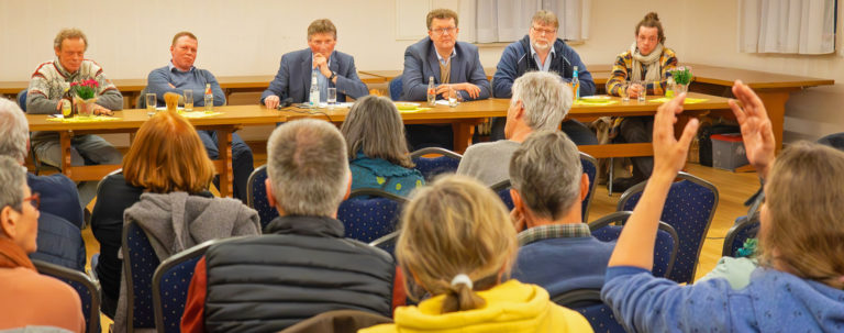 Dialog nach der Demo in Bothkamp