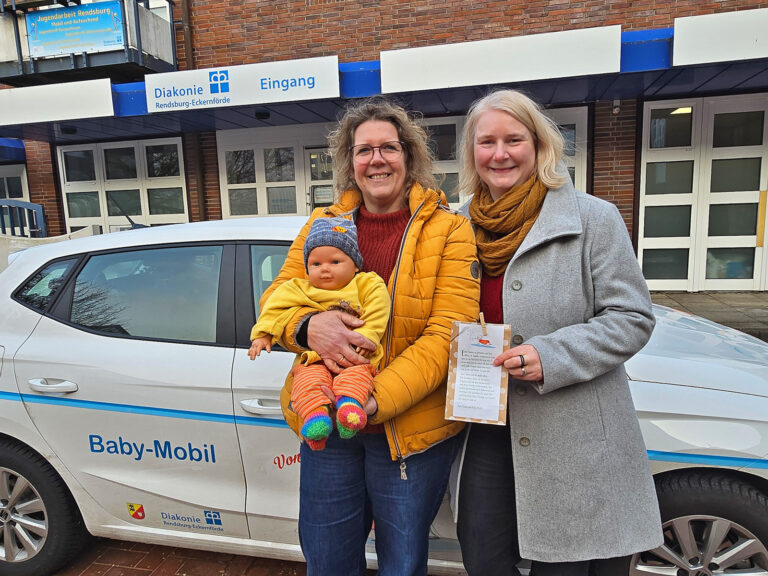 Mit Puppe Mariechen auf Tour